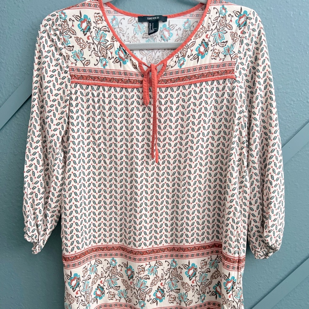 Forever 21 Boho mid sleeve shirt